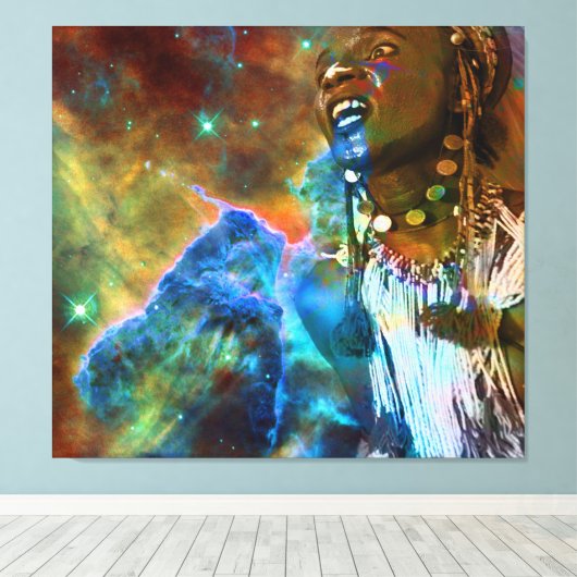 kosmischer Tanz Leinwanddruck (Insitu (Holzboden))