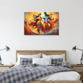 kosmischer Tanz Leinwanddruck (Insitu (Schlafzimmer))