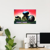 kosmischer Tanz Poster (Heimbüro)