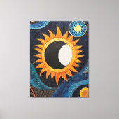 Kosmischer Tanzmosaik Leinwanddruck (Vorderseite)