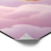Kosmischer Teddy-Astronaut-Kunstposter Poster (Ecke)