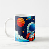 Kosmischer Teddy-Rakete Kaffeetasse (Links)