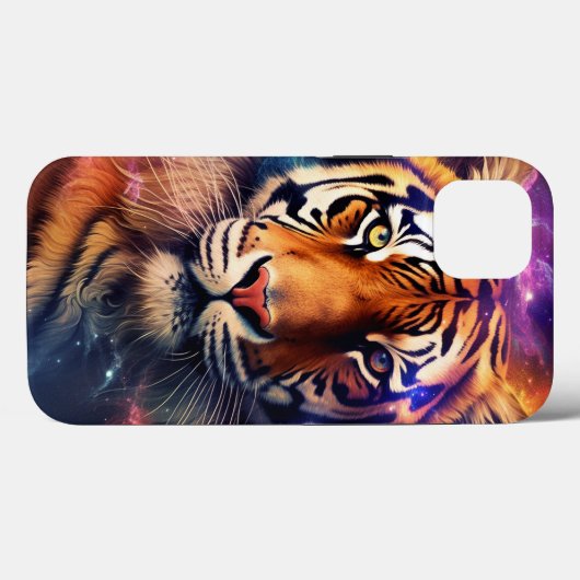 Kosmischer Tiger Case-Mate iPhone Hülle (Rückseite (Horizontal))