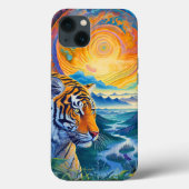 Kosmischer Tiger Case-Mate iPhone Hülle (Rückseite)