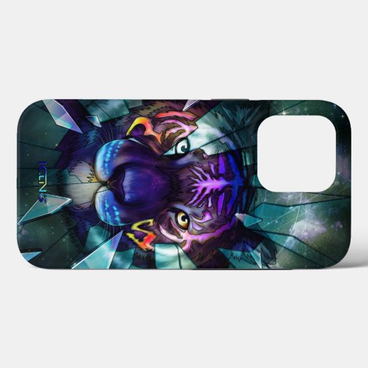 Kosmischer Tiger Case-Mate iPhone Hülle (Rückseite (Horizontal))