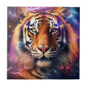 Kosmischer Tiger Fliese (Vorderseite)