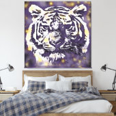 Kosmischer Tiger Leinwanddruck (Insitu (Schlafzimmer))