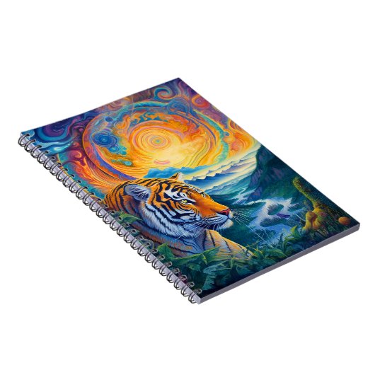 Kosmischer Tiger Notizblock (Rechte Seite)