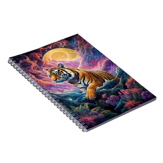 Kosmischer Tiger Notizblock (Rechte Seite)