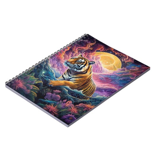 Kosmischer Tiger Notizblock (Linke Seite)