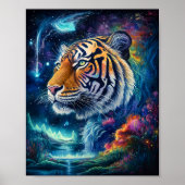Kosmischer Tiger Poster (Vorne)