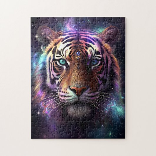 Kosmischer Tiger Puzzle (Vertikal)