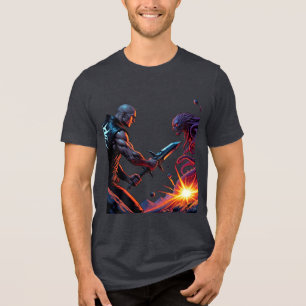 Kosmischer Totmetall-Schlacht-T - Shirt