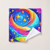 Kosmischer Traum: Ein Abenteuer der Prominenz Badhandtuch Set (Waschlappen)