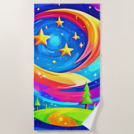 Kosmischer Traum: Ein Abenteuer der Prominenz Strandtuch