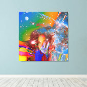 Kosmischer Traum Leinwanddruck (Insitu (Holzboden))
