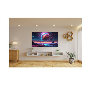 Kosmischer Traum mit fiery Planet Fotodruck