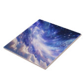 Kosmischer Traum: Wirbelnde Nebel & Sternennacht Fliese (Seite)