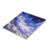 Kosmischer Traum: Wirbelnde Nebel & Sternennacht Fliese (Seite)