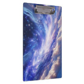 Kosmischer Traum: Wirbelnde Nebel & Sternennacht Klemmbrett (Rechts)