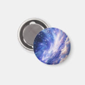 Kosmischer Traum: Wirbelnde Nebel & Sternennacht Magnet (Vorderseite/Rückseite)