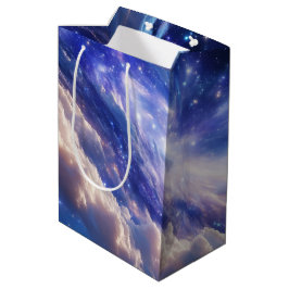 Kosmischer Traum: Wirbelnde Nebel & Sternennacht Mittlere Geschenktüte