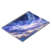 Kosmischer Traum: Wirbelnde Nebel & Sternennacht Notizblock (Linke Seite)