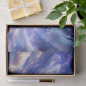 Kosmischer Traum: Wirbelnde Nebel & Sternennacht Seidenpapier (Geschenk)