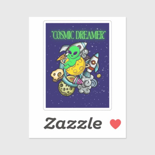 kosmischer Träumer Aufkleber (Blatt)