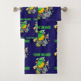 kosmischer Träumer Badhandtuch Set