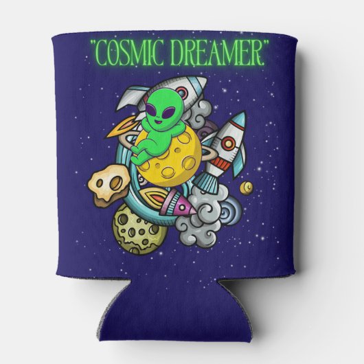 kosmischer Träumer Dosenkühler (Rückseite)