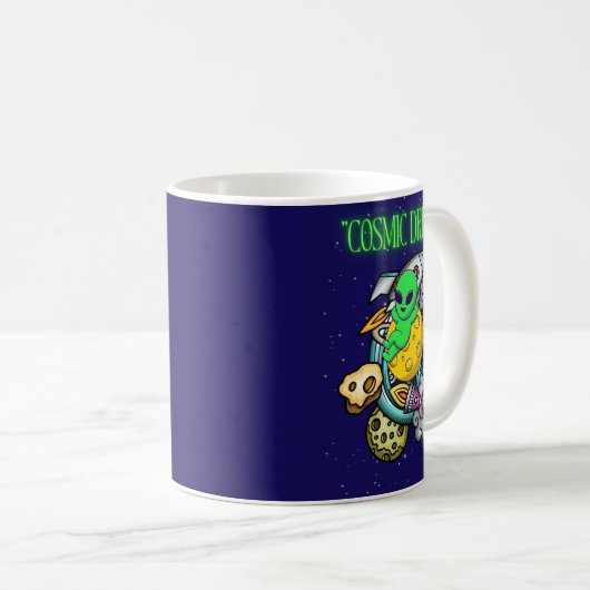 kosmischer Träumer Kaffeetasse (VorderseiteRechts)