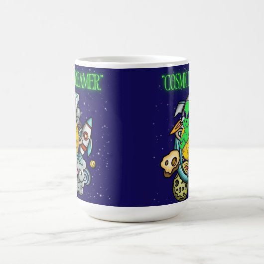 kosmischer Träumer Kaffeetasse (Mittel)