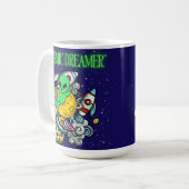 kosmischer Träumer Kaffeetasse (Vorderseite Links)