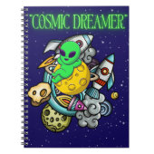 kosmischer Träumer Notizblock (Vorderseite)
