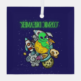 kosmischer Träumer Ornament Aus Glas