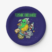 kosmischer Träumer Pappteller (Vorderseite)