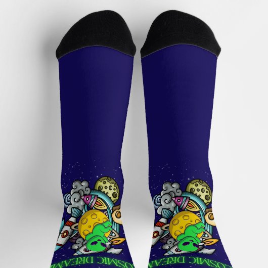 kosmischer Träumer Socken (Oben)
