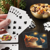 Kosmischer Träumer | Sternengucker-Kater mit Ingwe Spielkarten (In Situ)