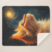 Kosmischer Träumer | Sternengucker-Katze Sherpadecke (Vorderseite (Horizontal))