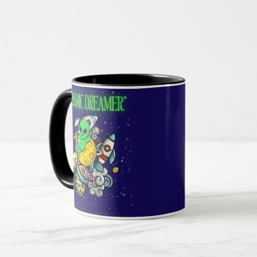 kosmischer Träumer Tasse (Vorderseite Links)