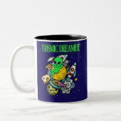 kosmischer Träumer Zweifarbige Tasse (Links)