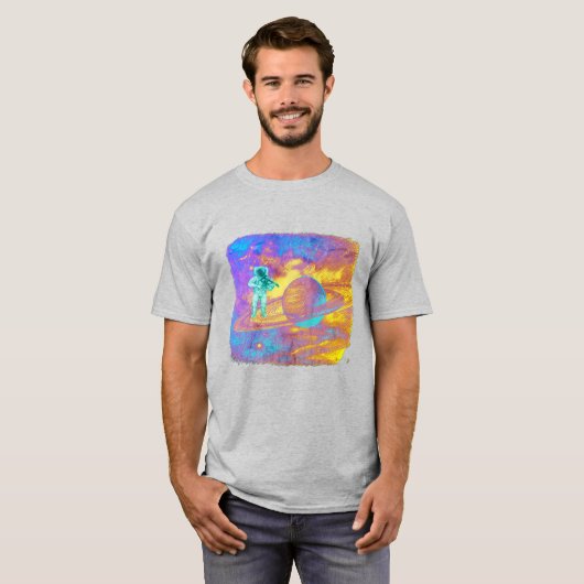 Kosmischer Violinist T-Shirt (Vorne ganz)