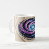 Kosmischer Vortex: Gravity's Embrace Kaffeetasse (Vorderseite Links)