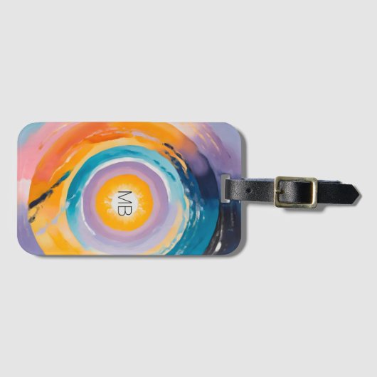 Kosmischer Vortex: Sonneneinstrahlung Gepäckanhänger (Vorderseite (Horizontal))