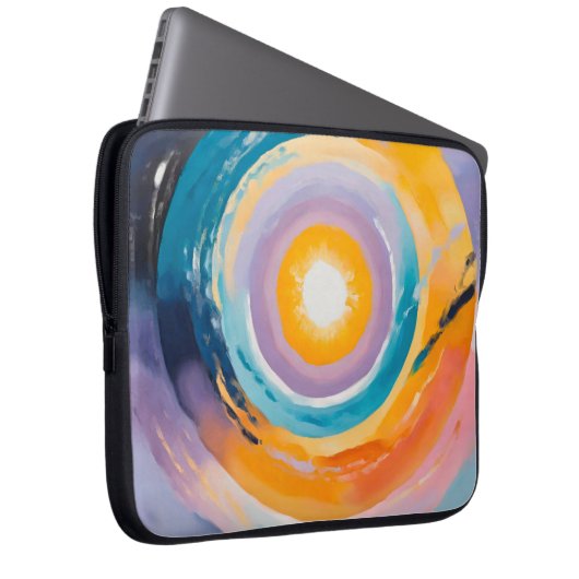 Kosmischer Vortex: Sonneneinstrahlung Laptopschutzhülle (Vorne Rechts)