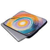 Kosmischer Vortex: Sonneneinstrahlung Laptopschutzhülle (Vorne Knopf)