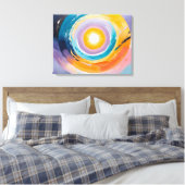 Kosmischer Vortex: Sonneneinstrahlung Leinwanddruck (Insitu (Schlafzimmer))