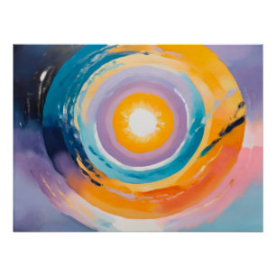 Kosmischer Vortex: Sonneneinstrahlung Poster