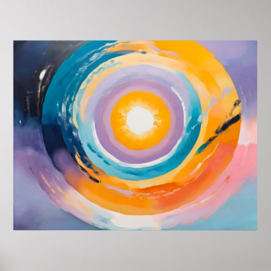 Kosmischer Vortex: Sonneneinstrahlung Poster (Vorne)